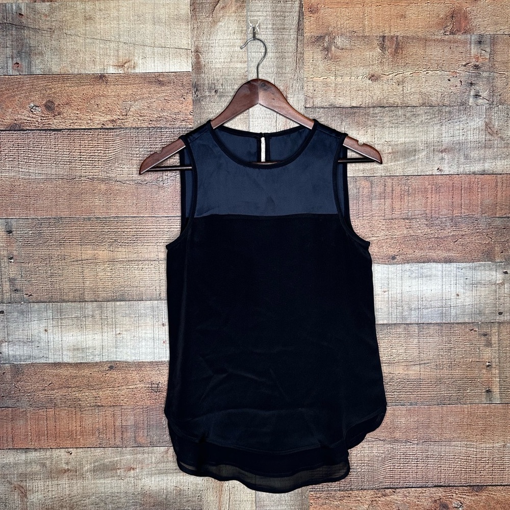 LK BENNETT Black Ribbon Silk tiered Blouse 2